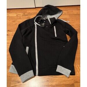 DJT Fashions Women's Size Large 2-Tone Black/Gray Hoodie / Zip Front Sweatshirt